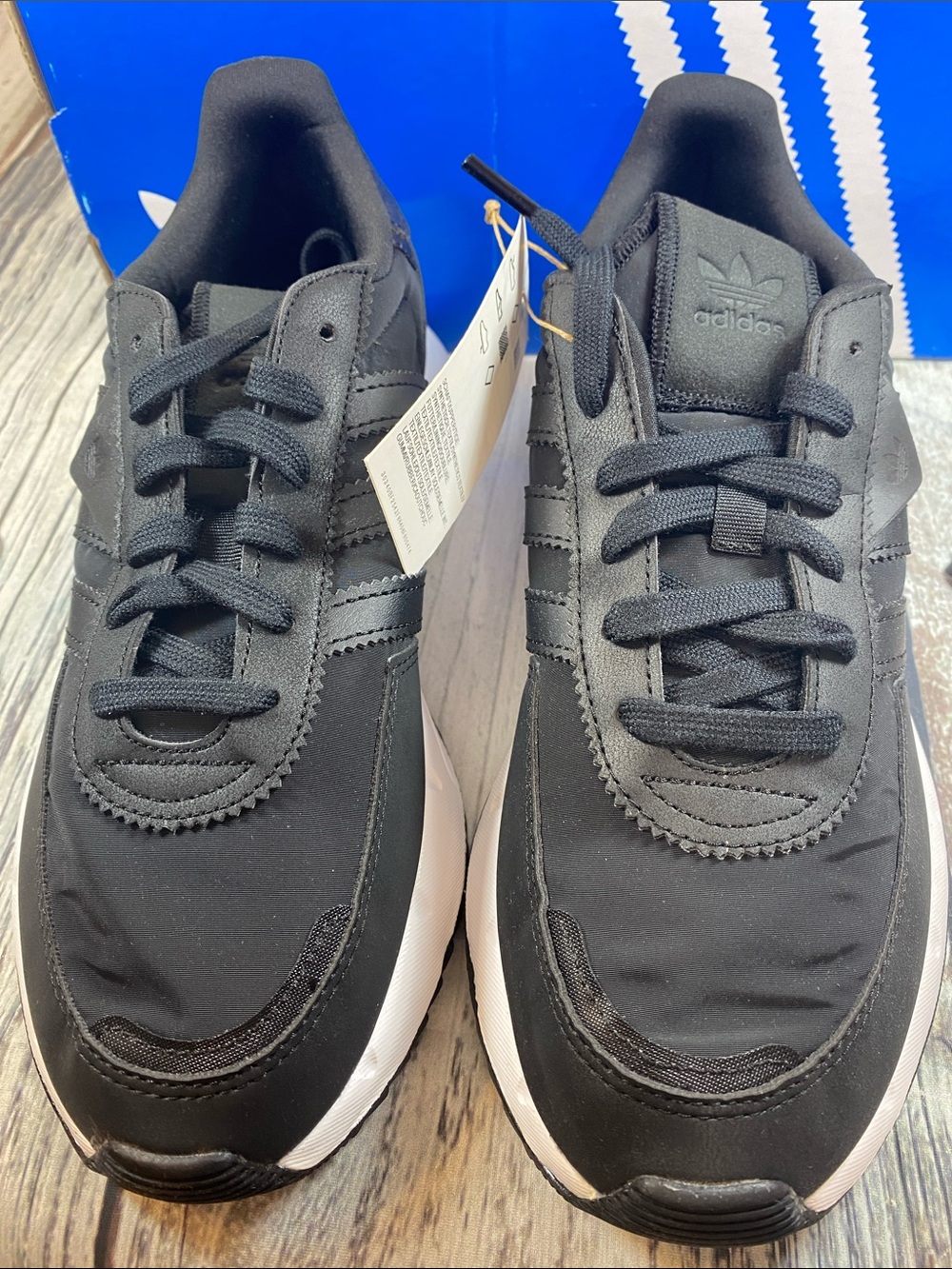 Adidas Originals Retropy F2 J Black Platform Sneakers Youth Size 5.5 NWT - Picture 4 of 9